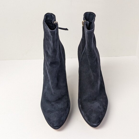 Nine West Quanette Ankle Boots, Navy Suede, Womens 10 M - Picture 3 of 6